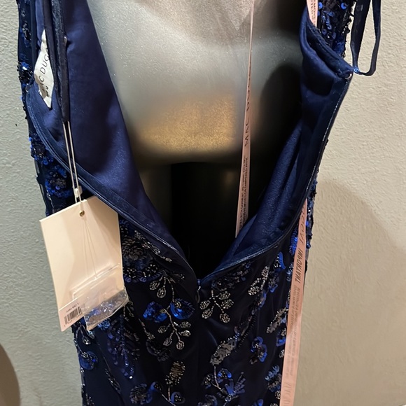 Mac Duggal FLORAL EMBELLISHED HALTER GOWN NWT style 5484 - Picture 14 of 17